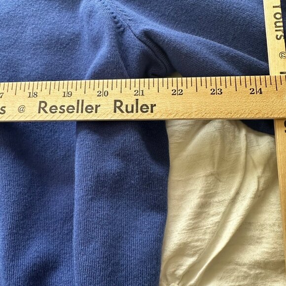 Susan Graver Women's Cold Shoulder Knit Top Size 2X Blue Keyhole Neckline - Picture 6 of 10